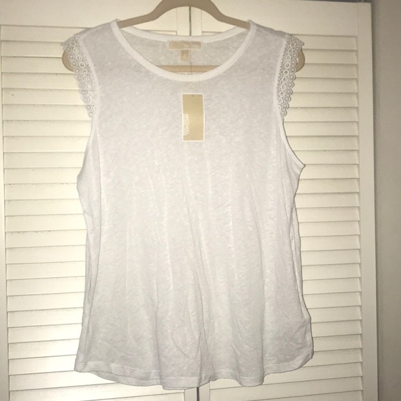 ✨Micheal Kors lace-trim cap sleeve top✨✨✨✨✨✨ - Picture 4 of 5